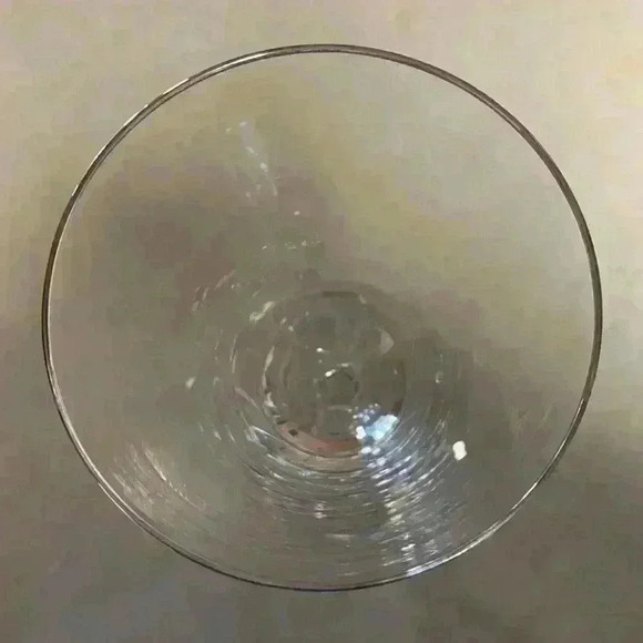 Fostoria Crystal Iced Tea Glasses " Engagement w/ Platinum Trim"…Vintage - Picture 6 of 8